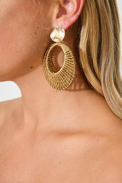 Alondra Drop Earrings in Gold
