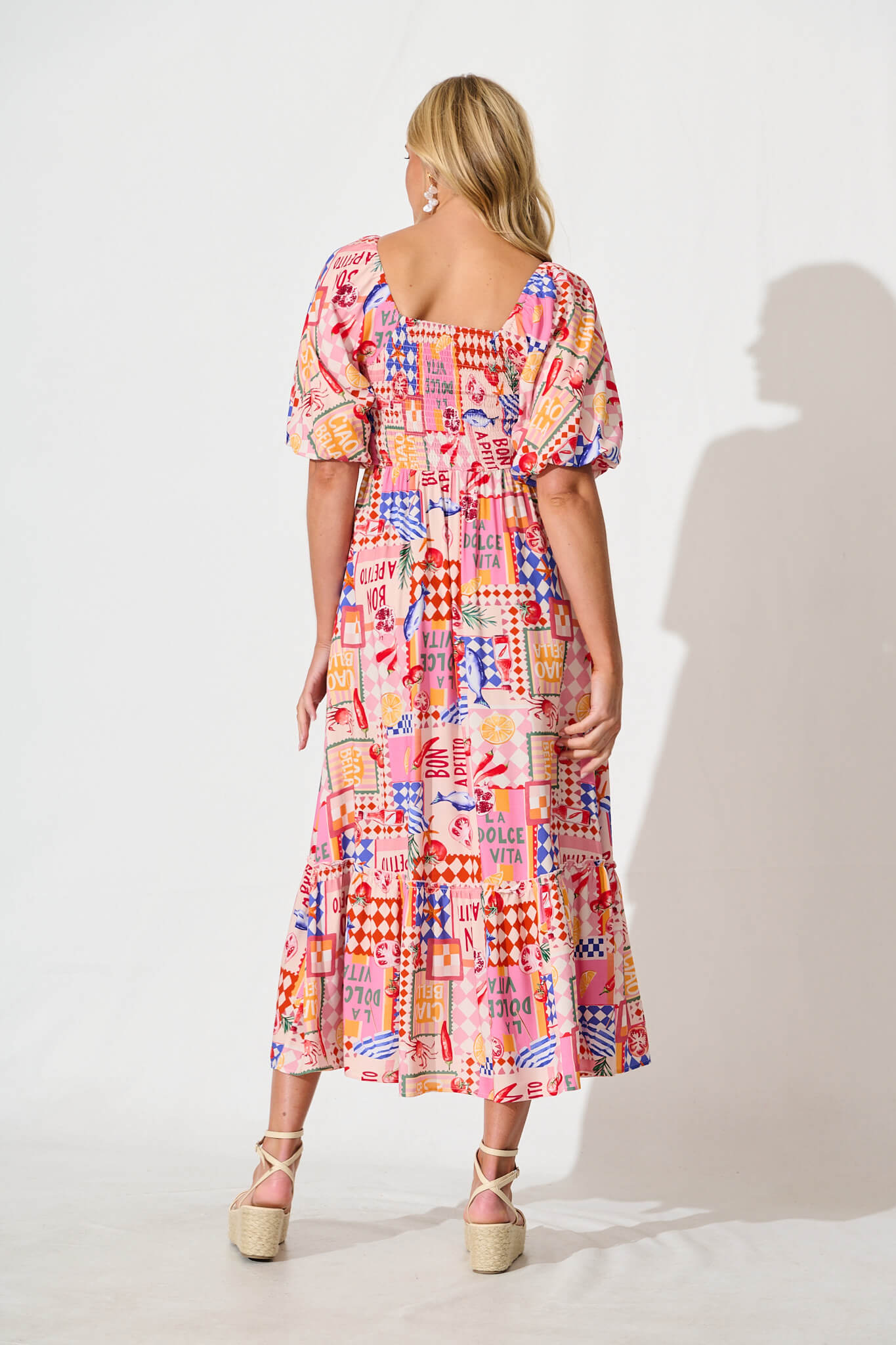 Coverdale Maxi Dress In Multi Conversational Print