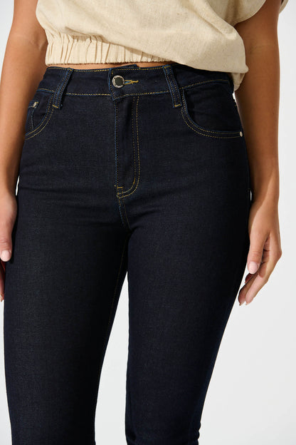 Siren High Rise Skinny Jean in Dark Indigo Denim