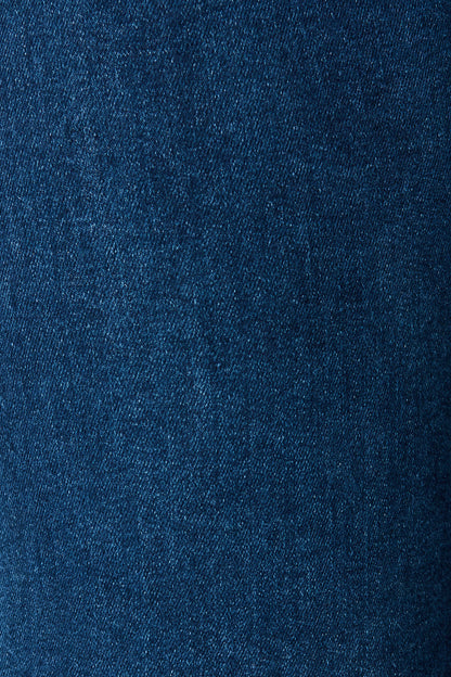 Ocean Road High Rise Wide Leg Jean in Dark Blue Denim