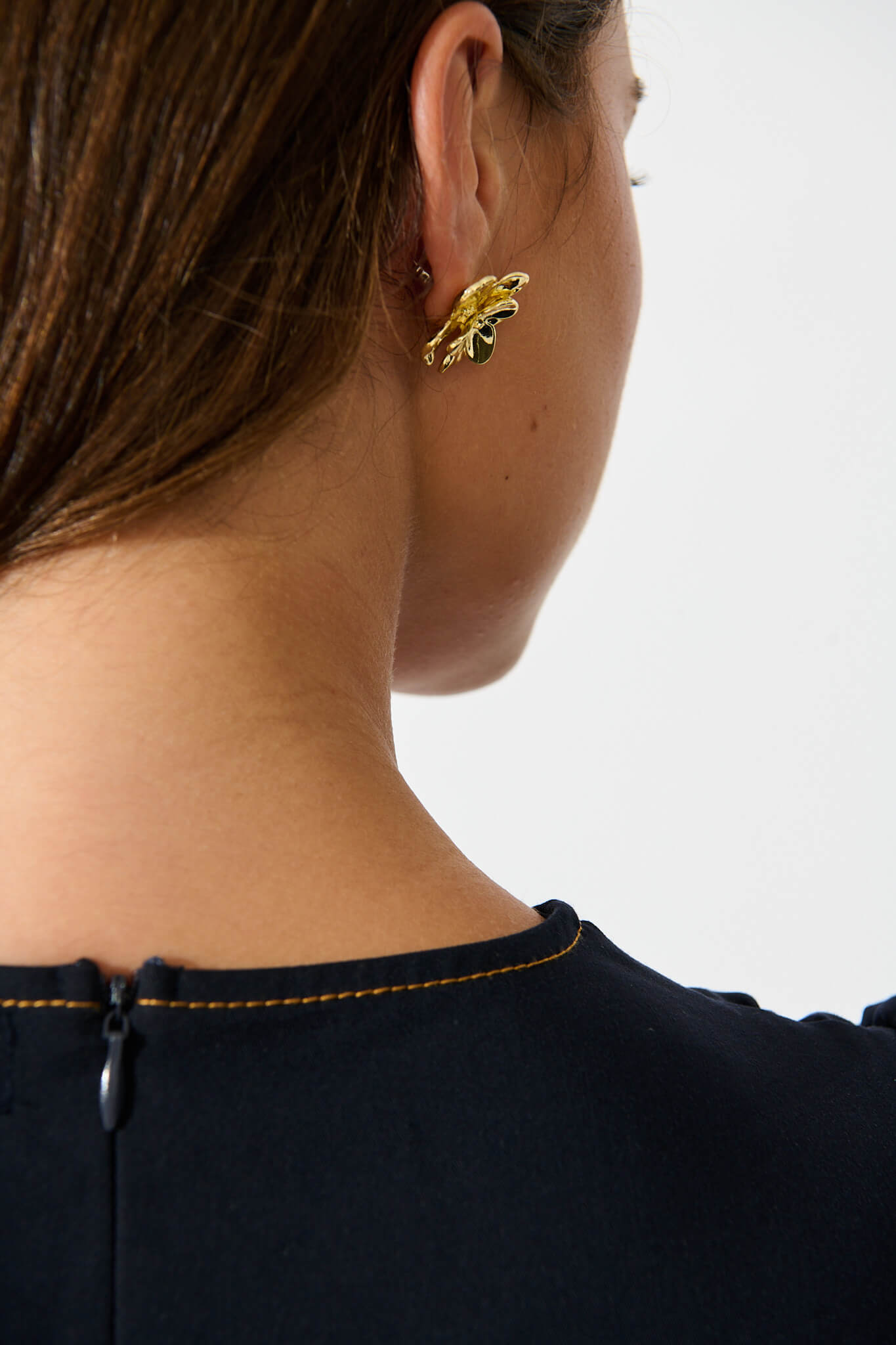 Winora Rosette Earrings in Gold