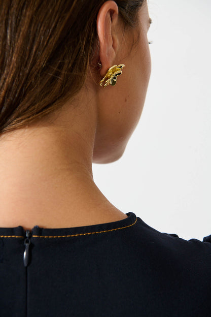 Winora Rosette Earrings in Gold