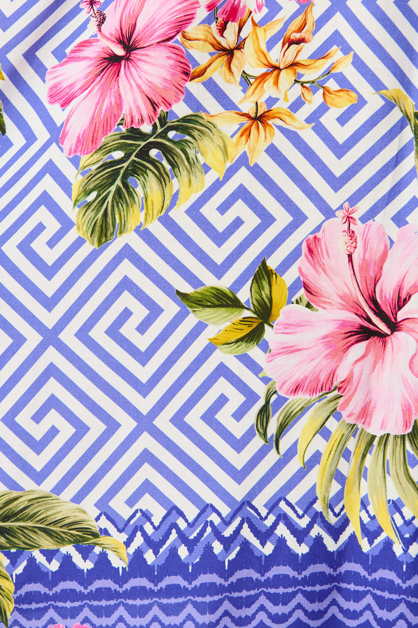 Winola Shirt Dress in Blue with Multi Floral Print