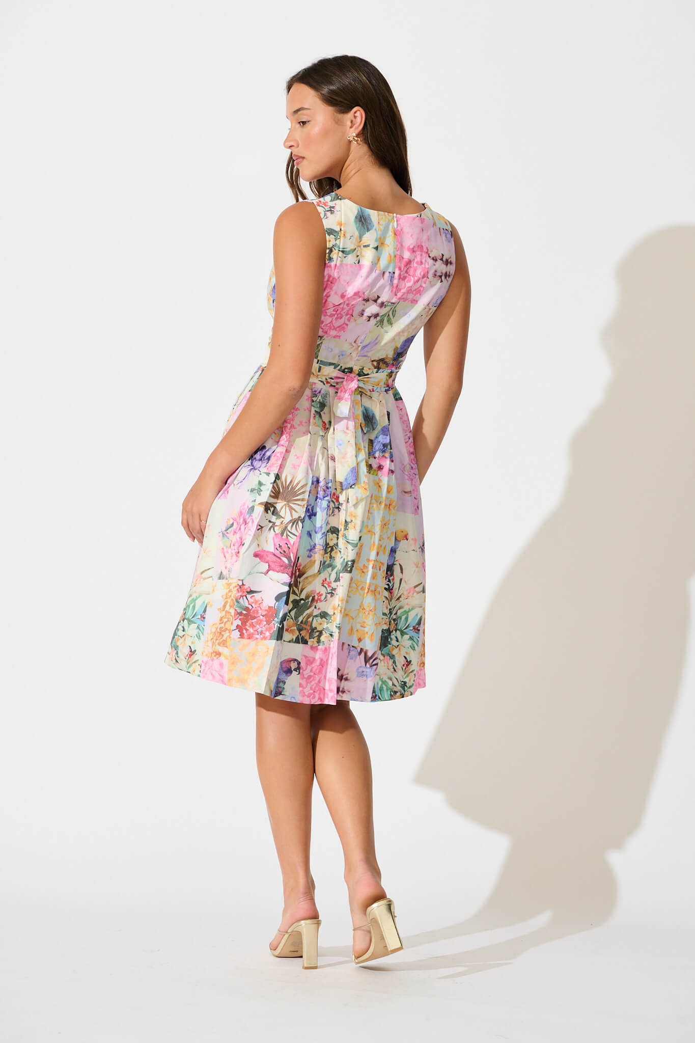 Jardin Dress in Multi Pastel Floral