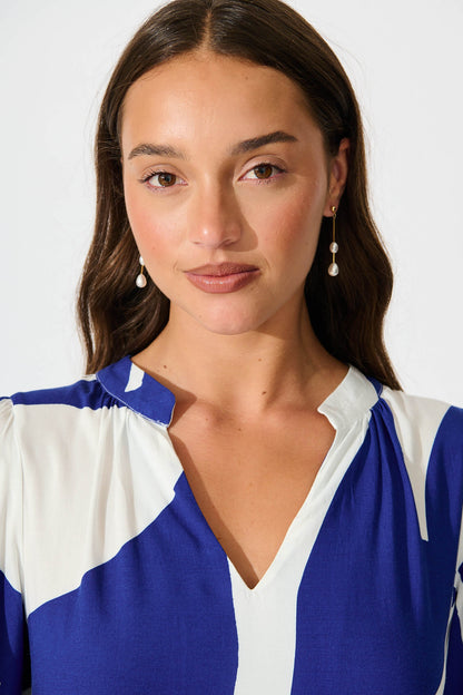 Dainty Drop Pearl Earrings in Gold