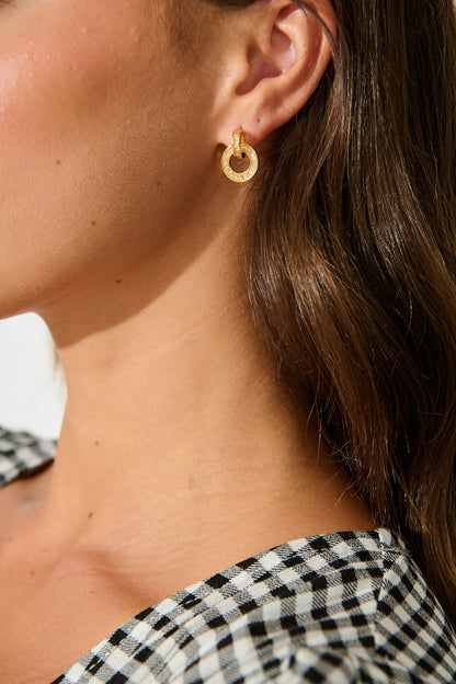Zaya Earrings in Gold