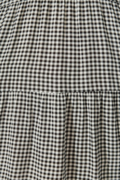 Neveen Smock Dress in Black Gingham