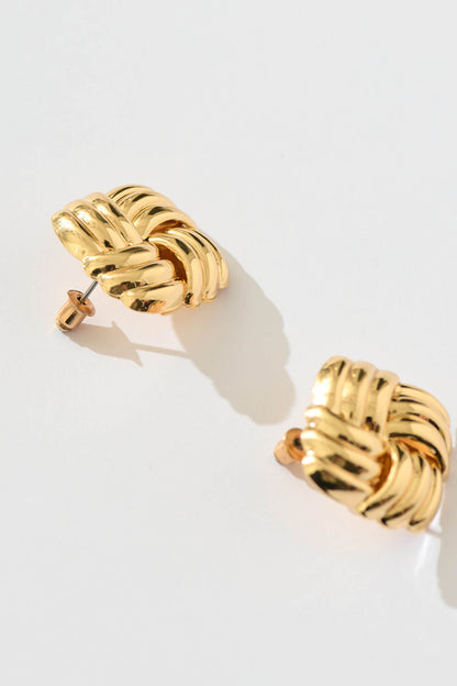 Aero Stud Earrings in Gold