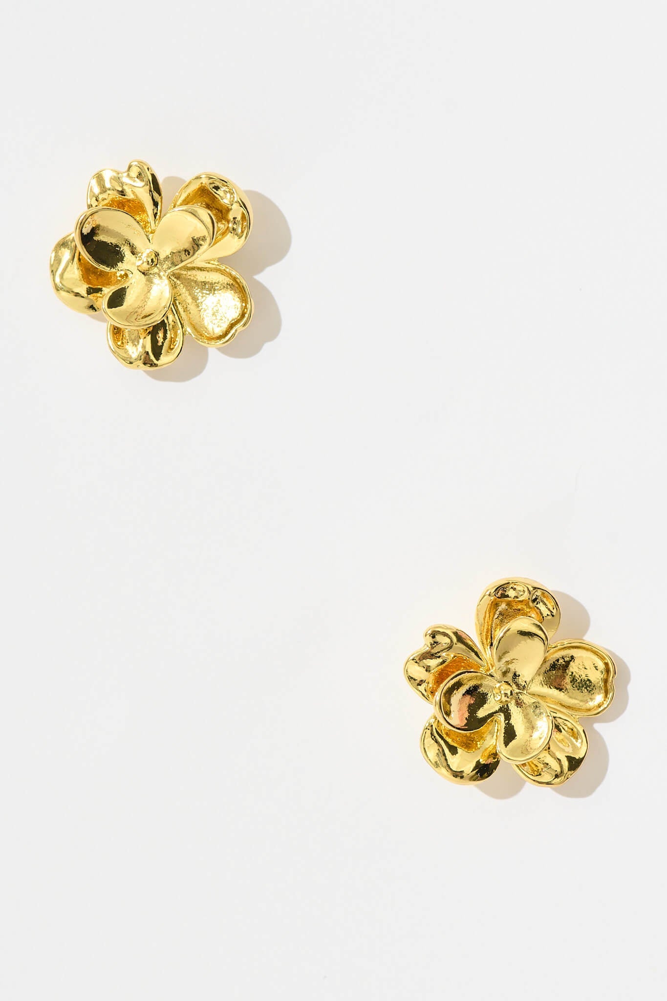Winora Rosette Earrings in Gold
