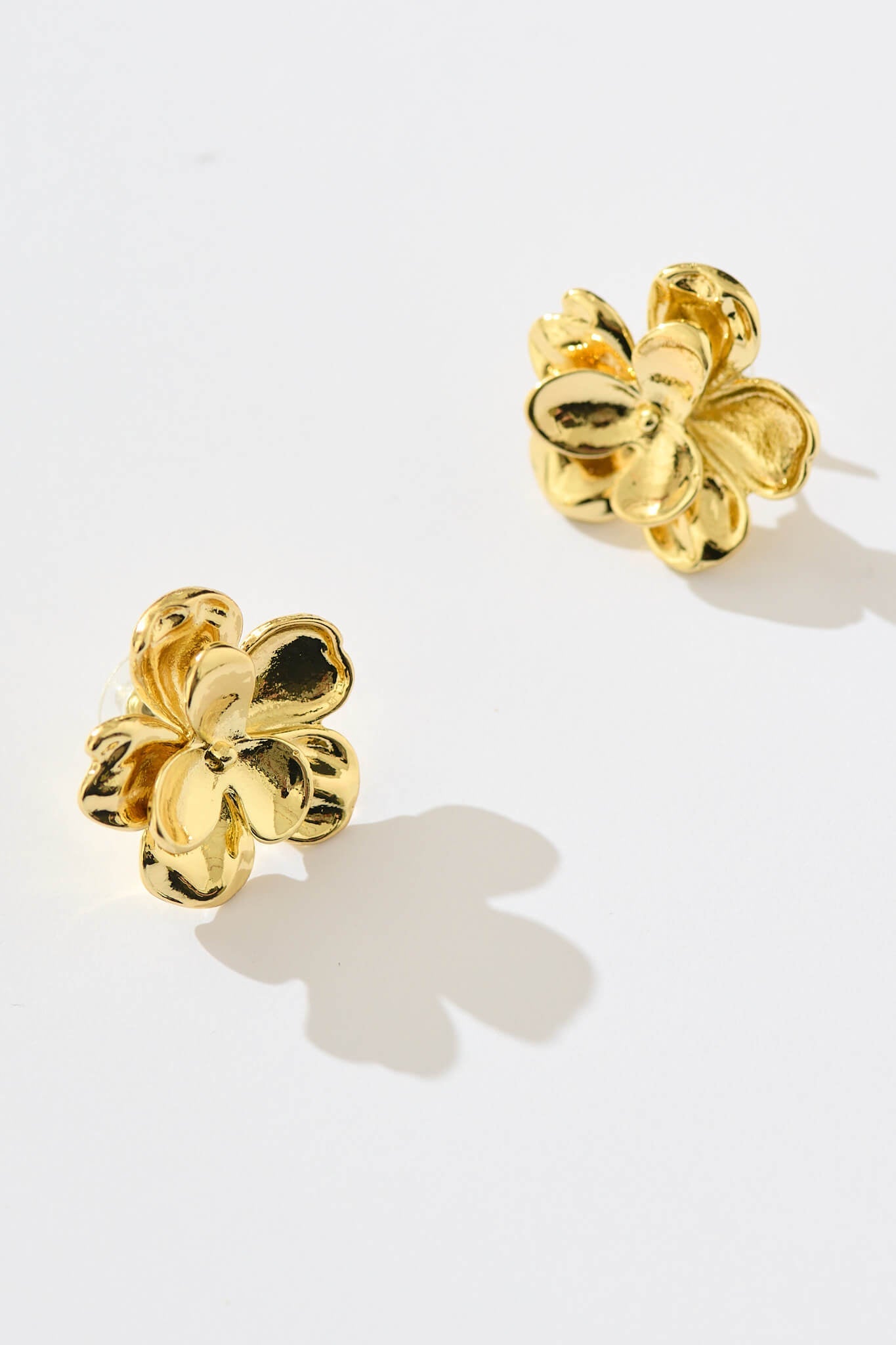 Winora Rosette Earrings in Gold