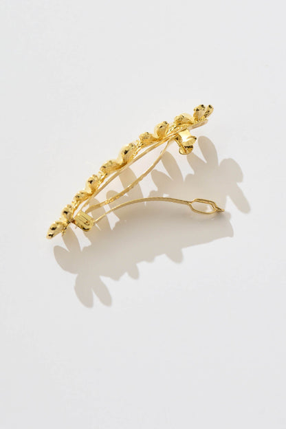 Tiami Floral Hair Clip in Gold
