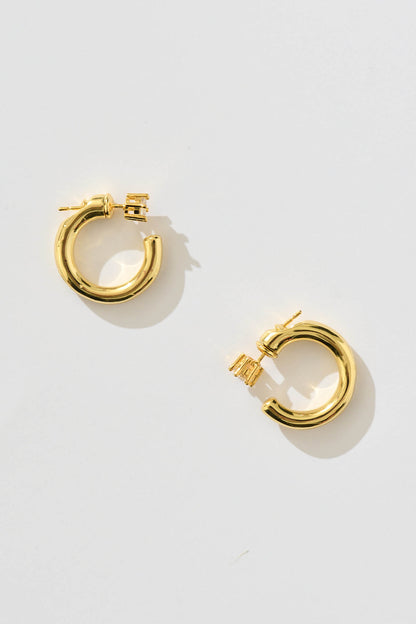 Kay Hoop Ear Jackets in Gold