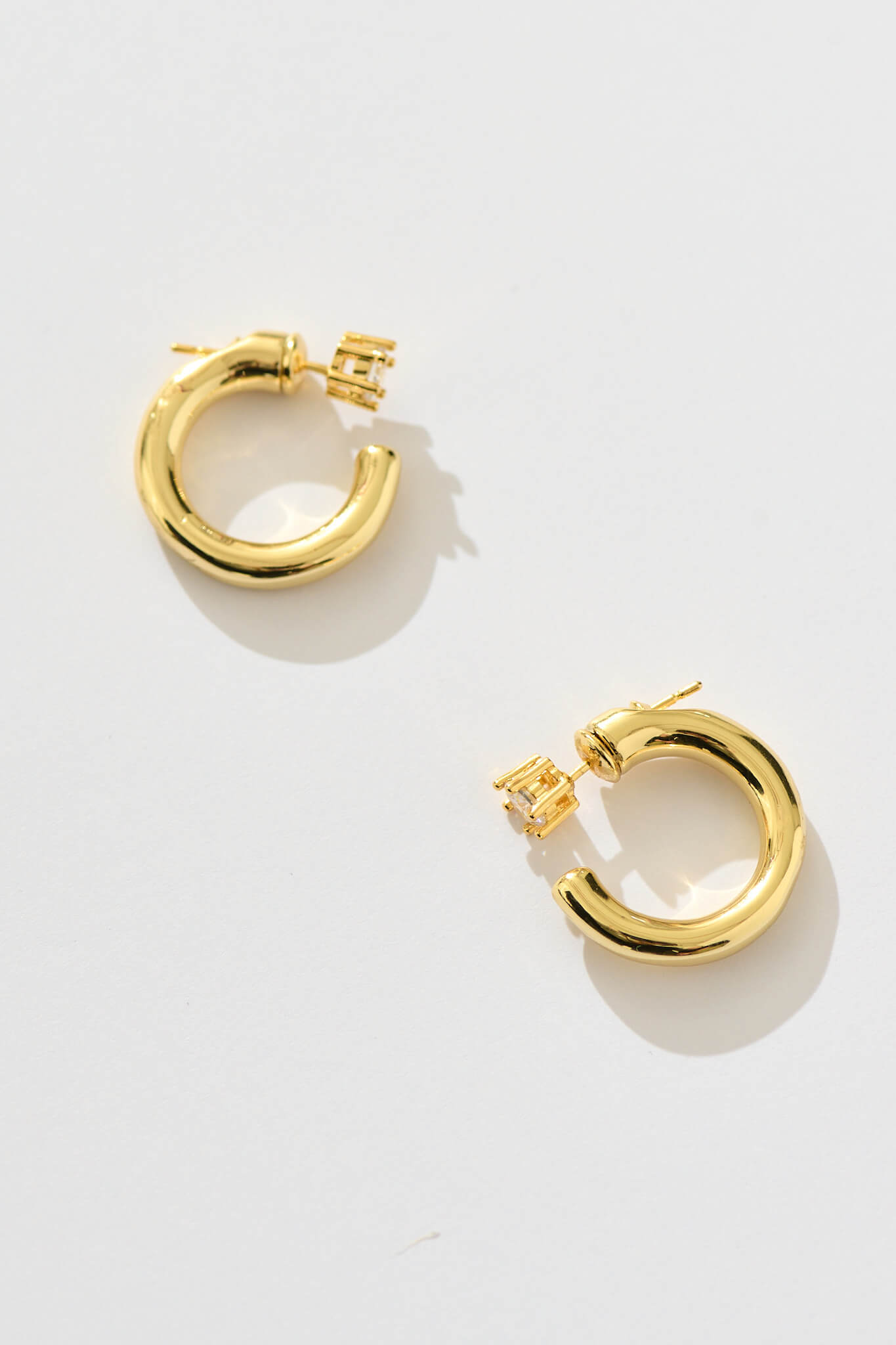 Kay Hoop Ear Jackets in Gold