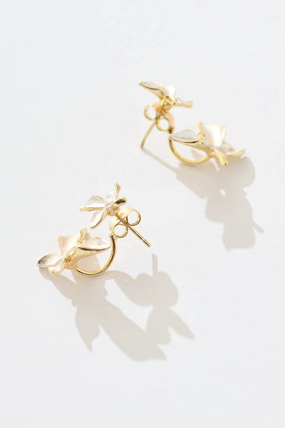 Ziva Ear Jacket in Pearlescent Butterflies