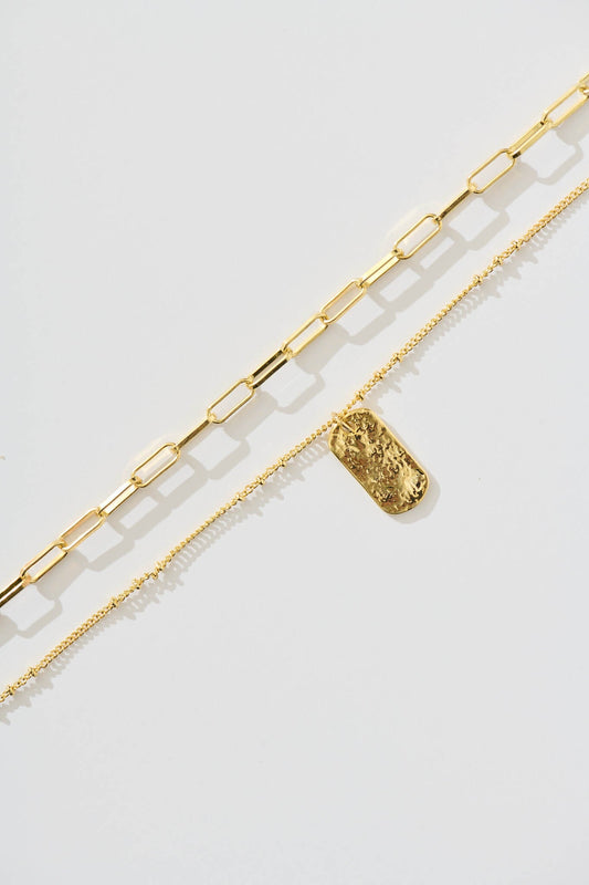 Emmeline Layered Necklace in Gold