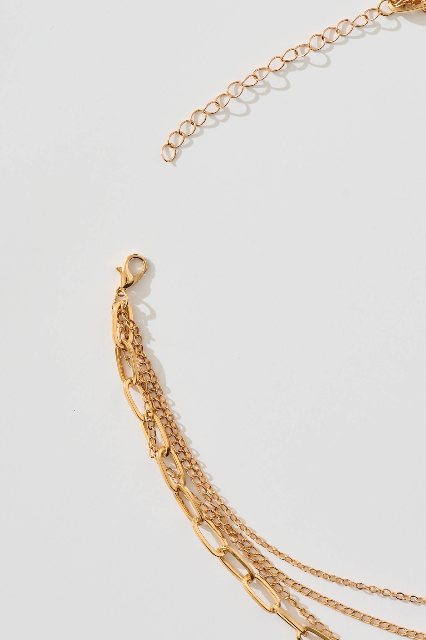 Erietta Layered Necklace in Rose Gold