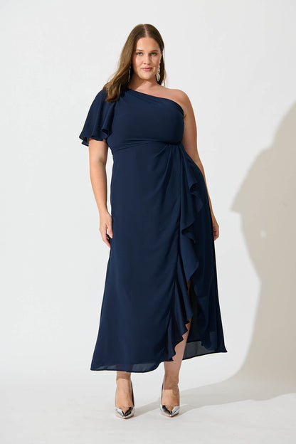 Avian Maxi Dress In Navy