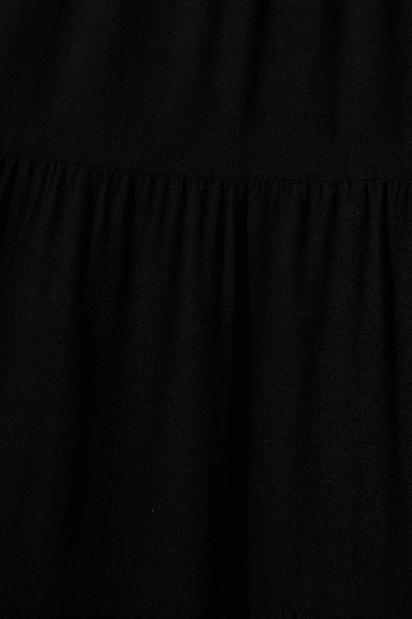 Estefani Maxi Sundress in Black Linen Blend