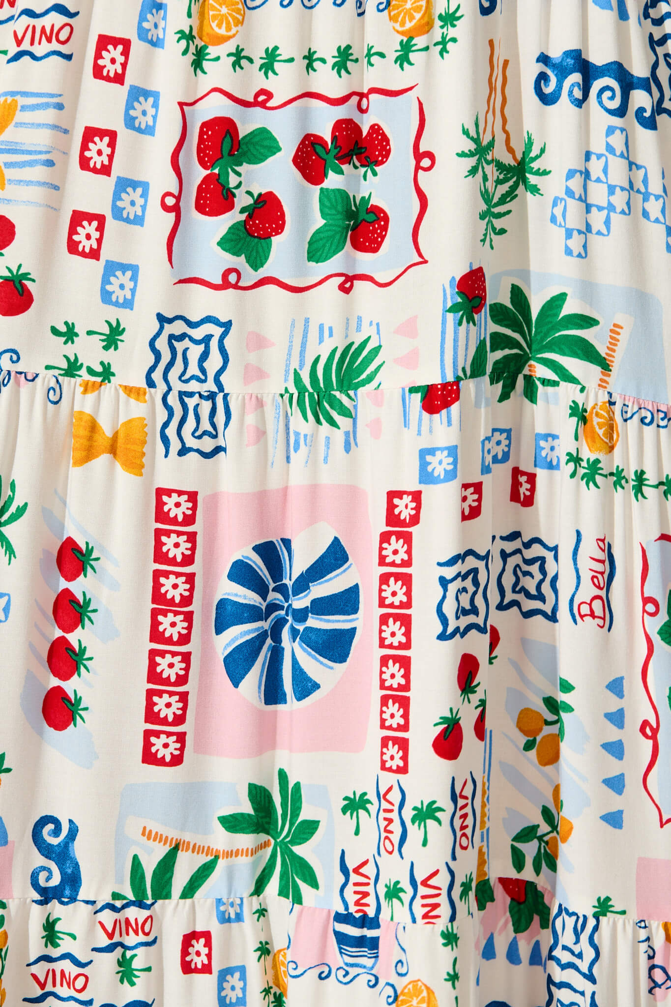 Jolie Maxi Sundress In White Multi Print