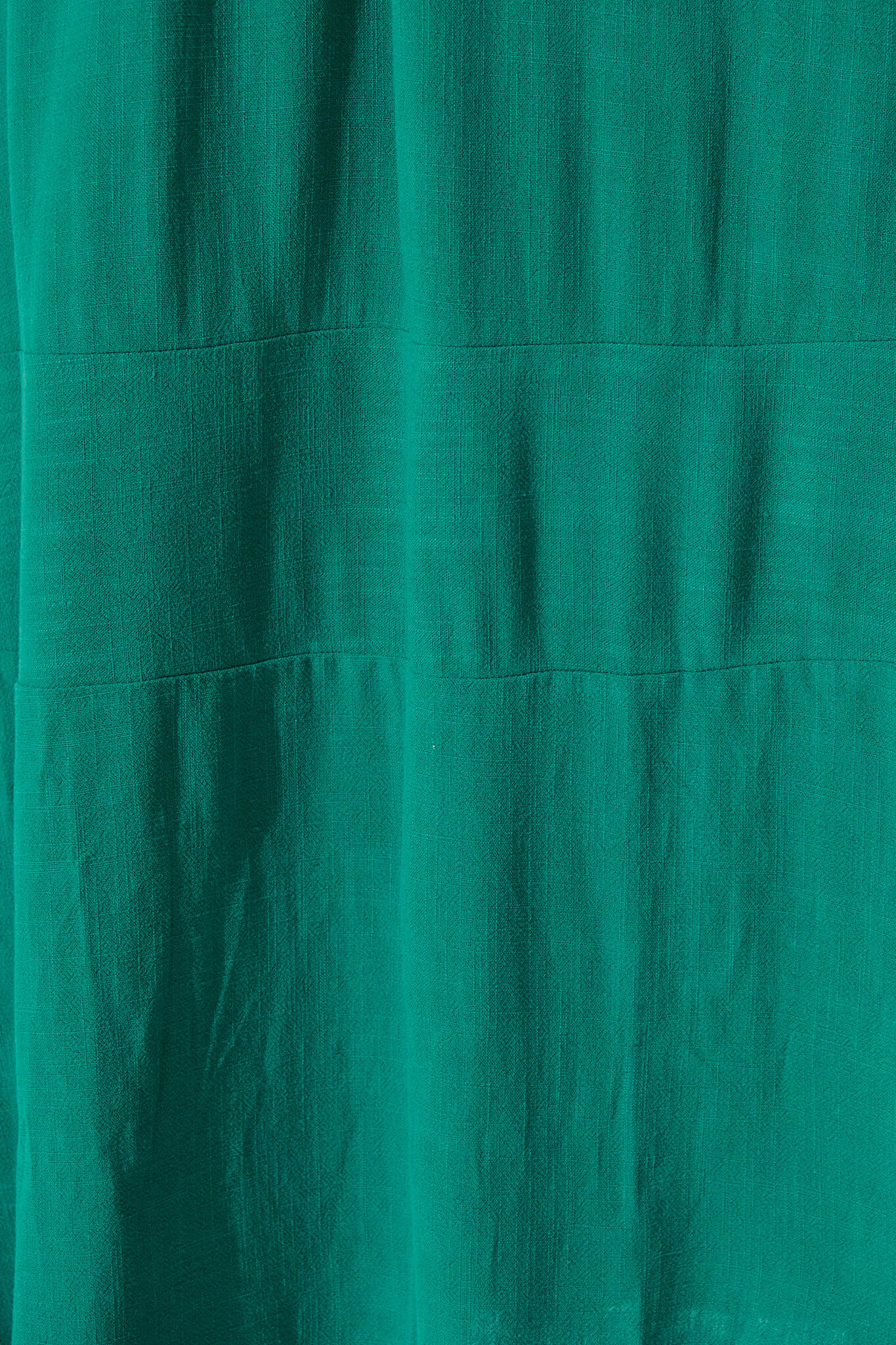 Mary Midi Dress In Teal Linen Blend