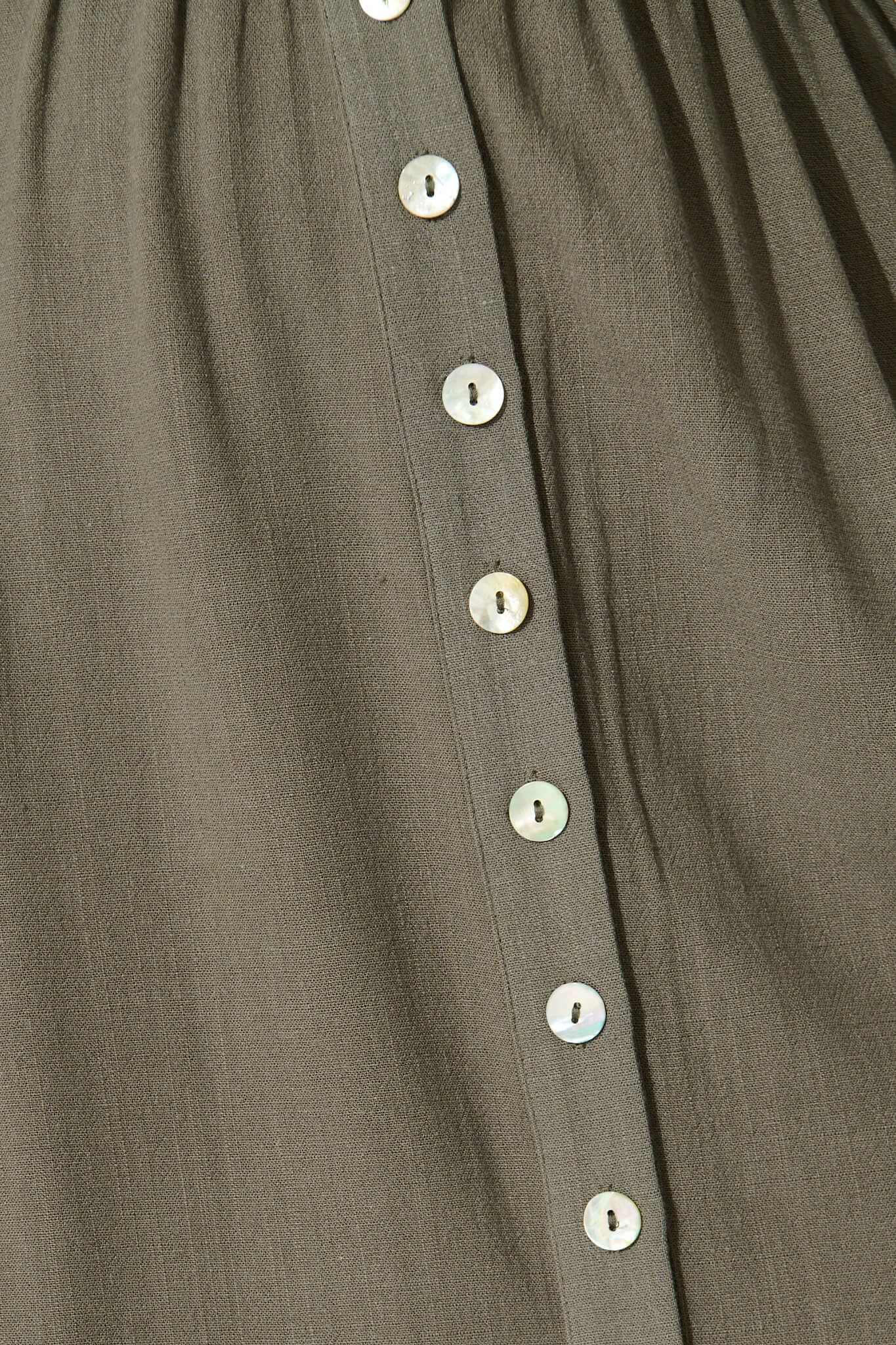 Daysia Midi Dress in Khaki Linen Blend