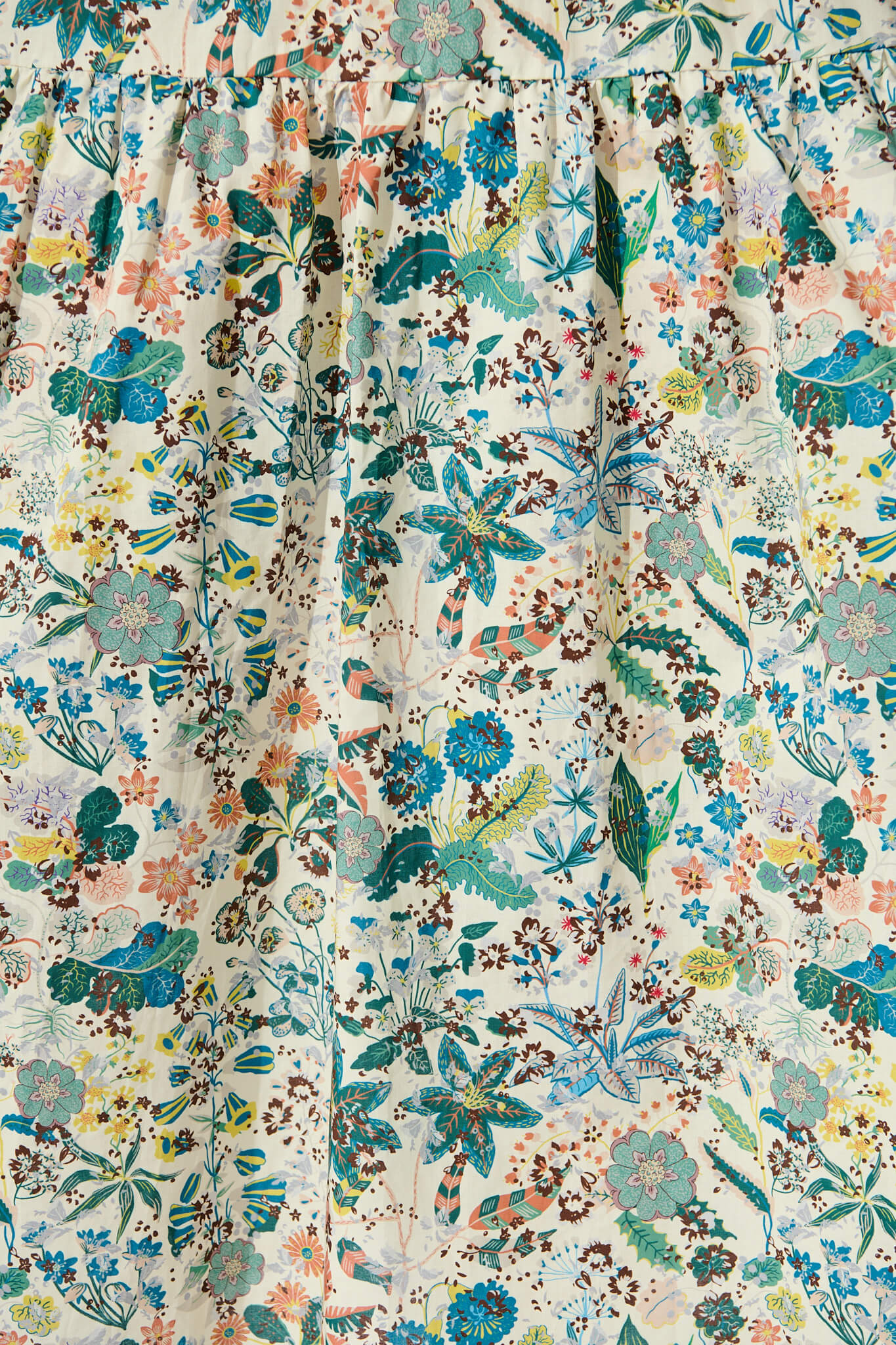 Eyes On You Midi Dress in Multi Floral Cotton