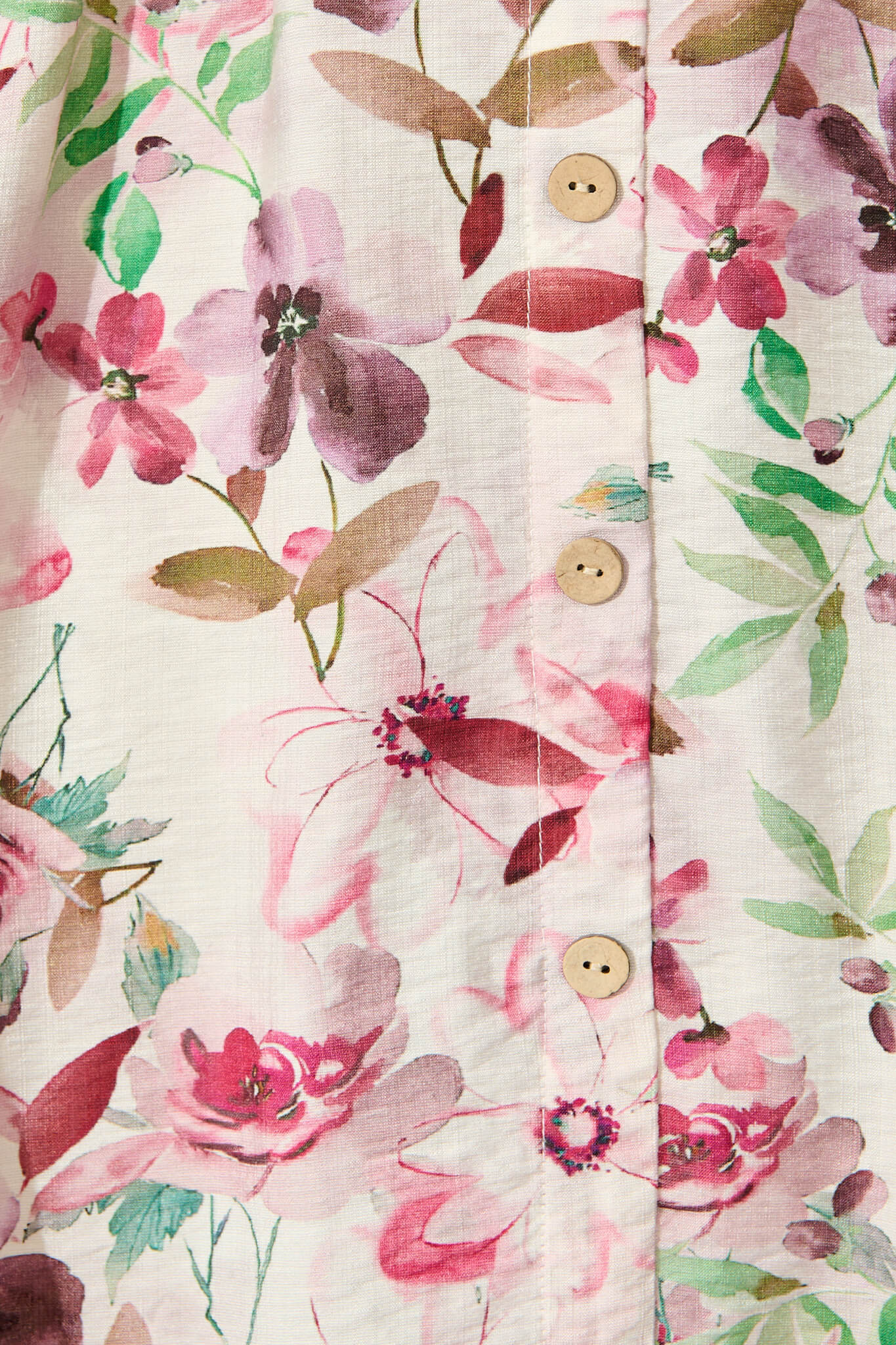 Chantelle Dress in White With Pink Multi Watercolour Floral