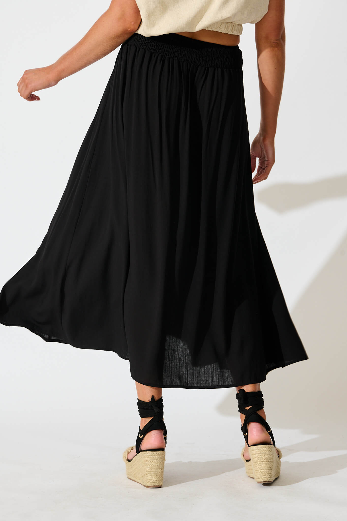 Brandsy Maxi Skirt In Black