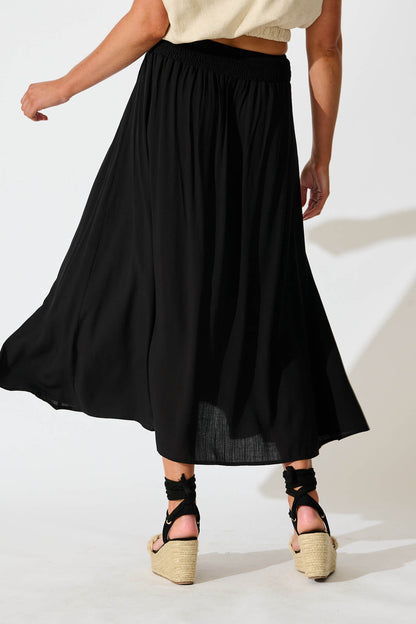 Brandsy Maxi Skirt In Black