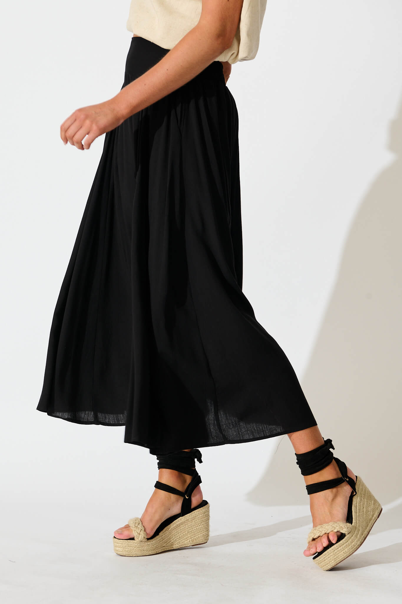 Brandsy Maxi Skirt In Black