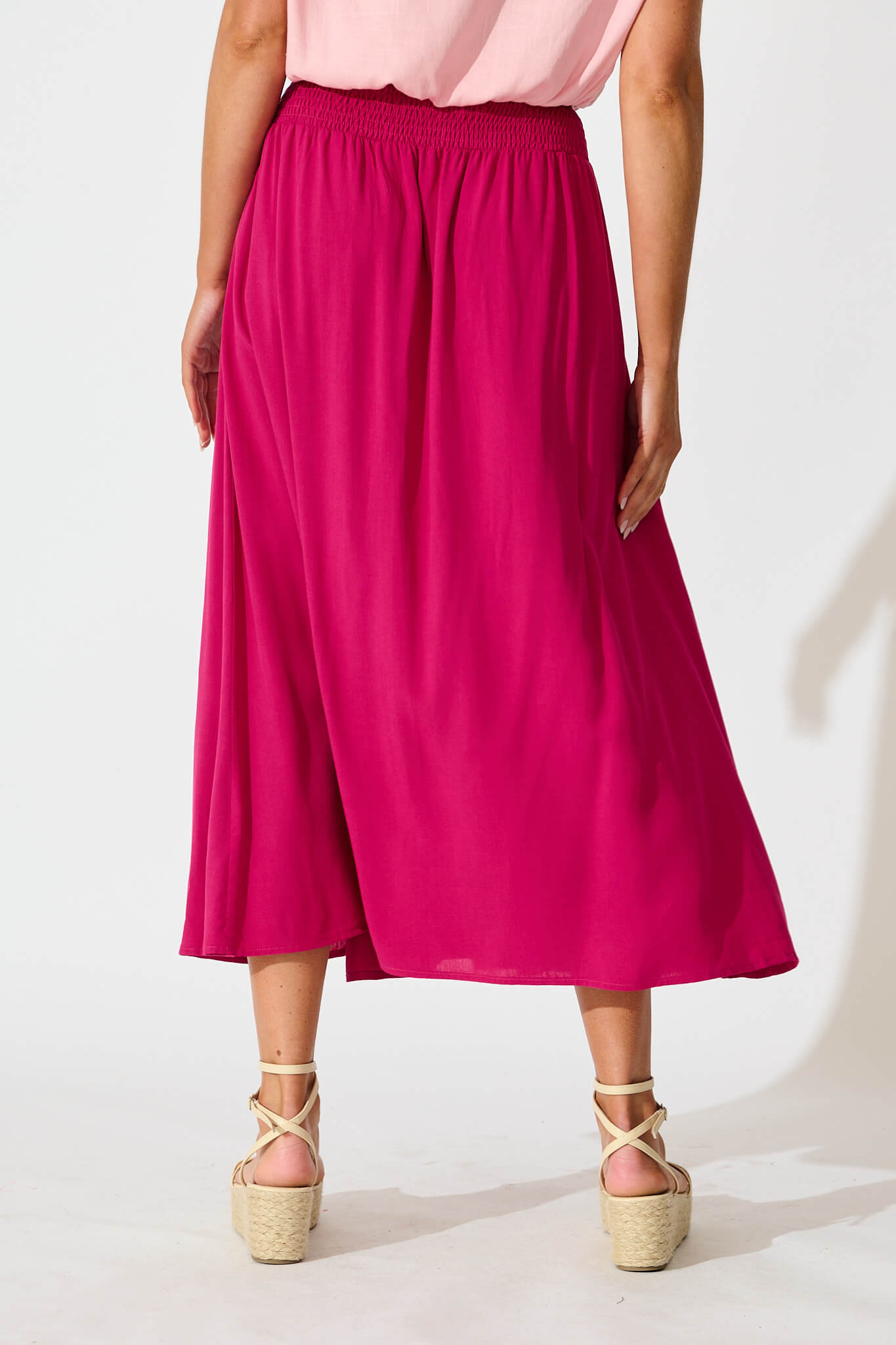 Brandsy Maxi Skirt Fuchsia