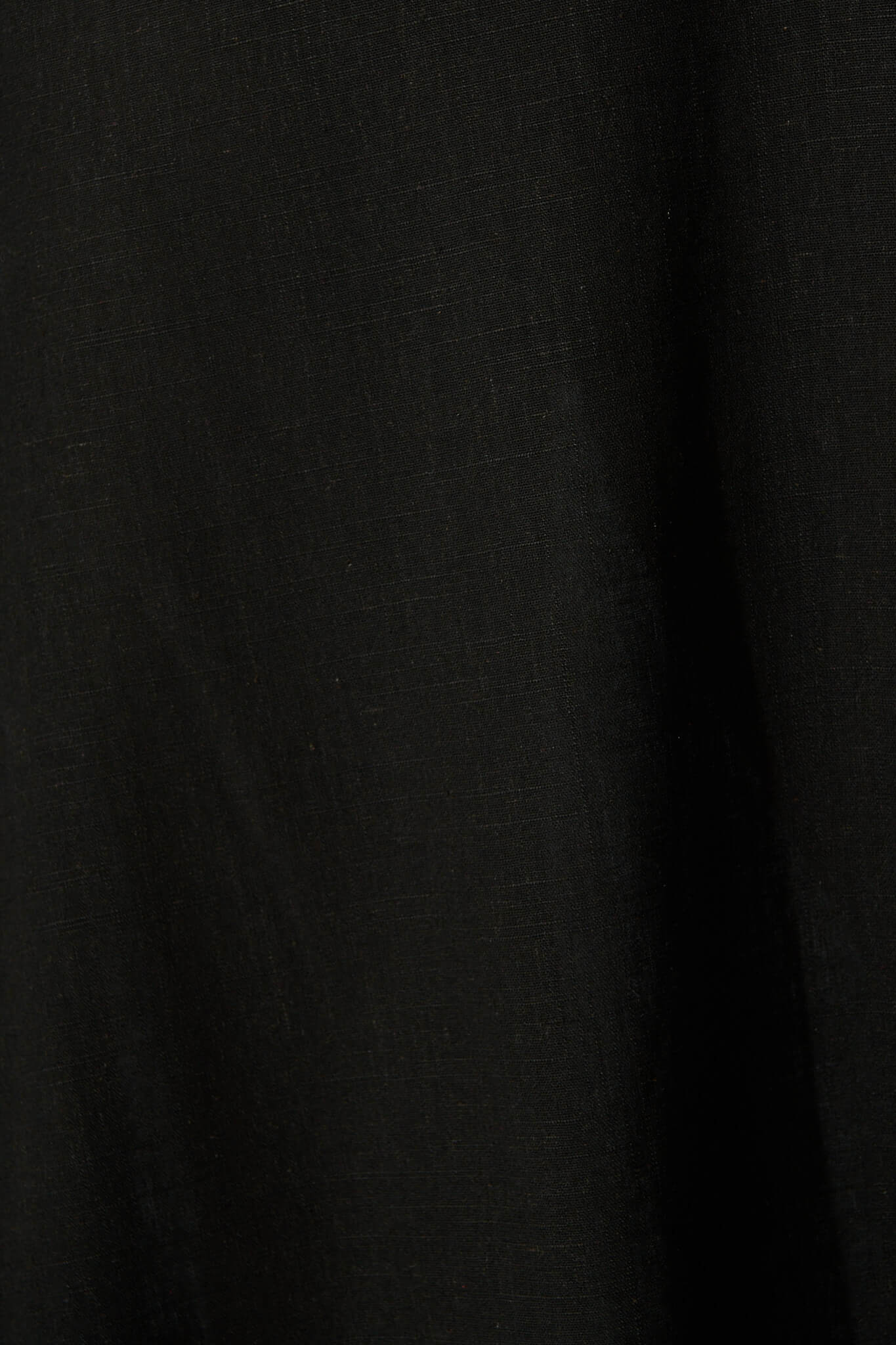 Gloria Off Shoulder Maxi Dress in Black Linen Blend