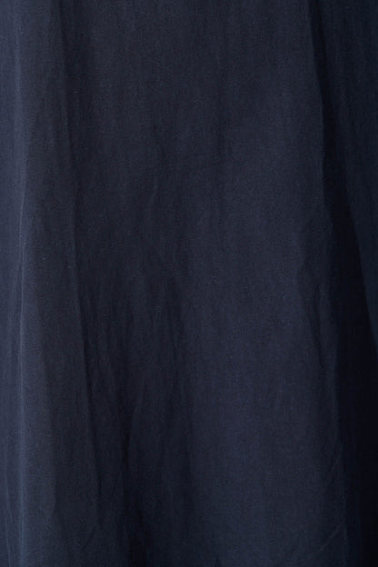 Rey Midi Dress in Navy Linen Blend