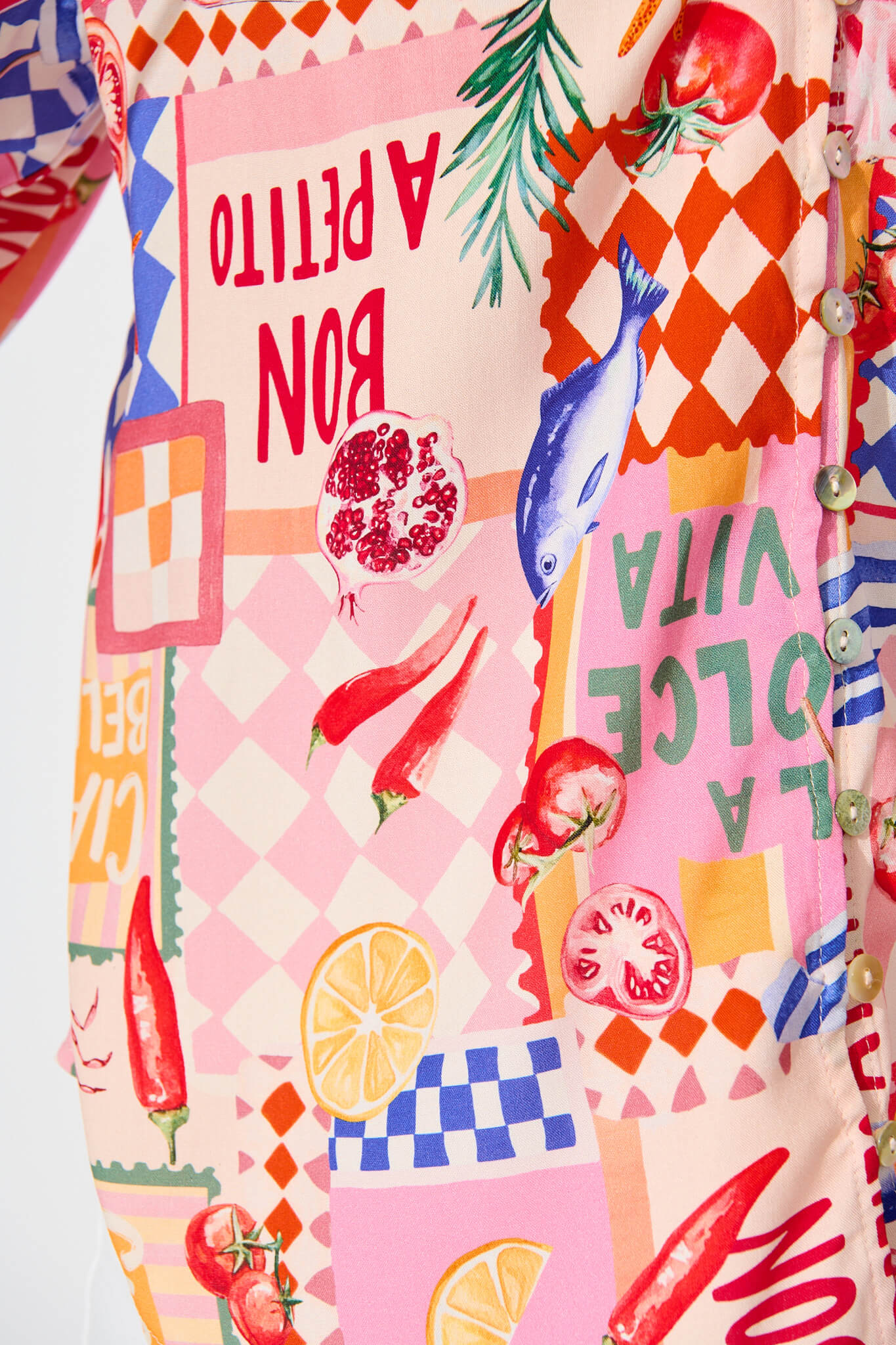 Annelie Top In Multi Conversational Print