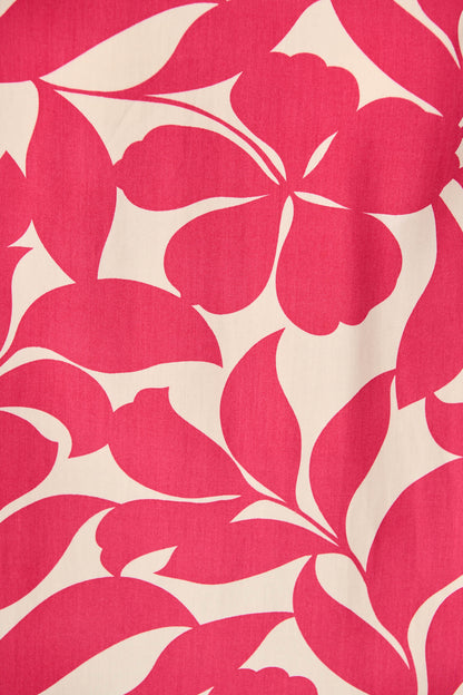 Catharina Top In Pink Leaf