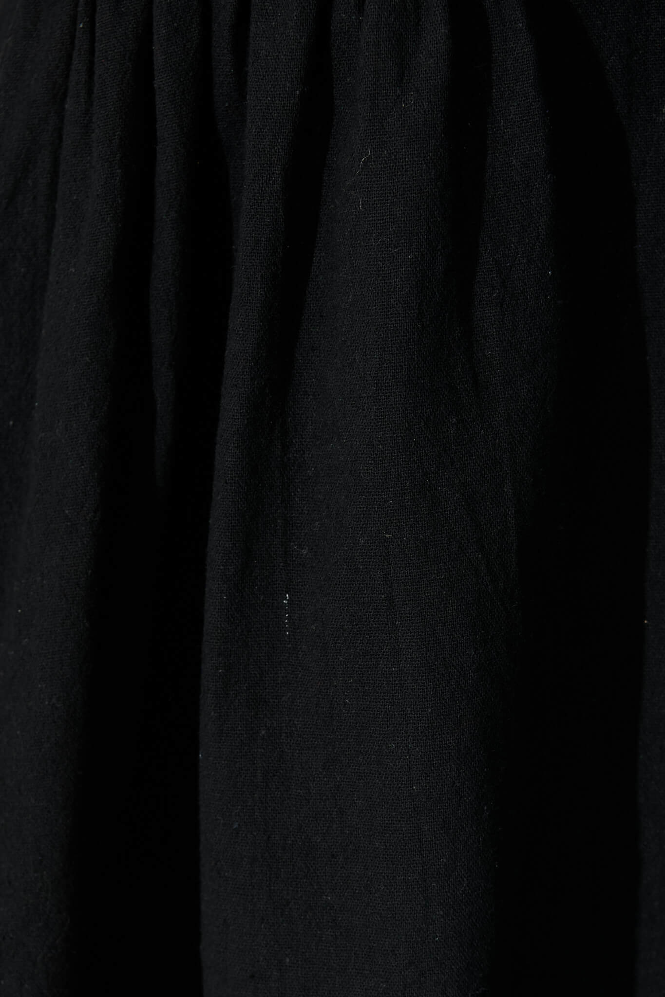 Orla Top in Black Cotton Linen