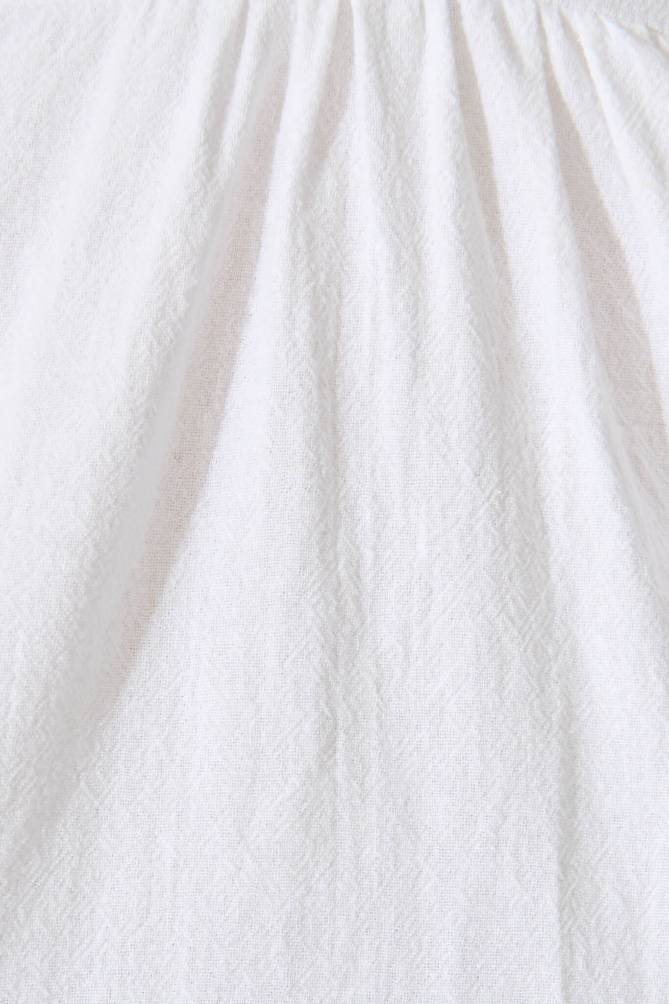 Orla Top in White Cotton Linen