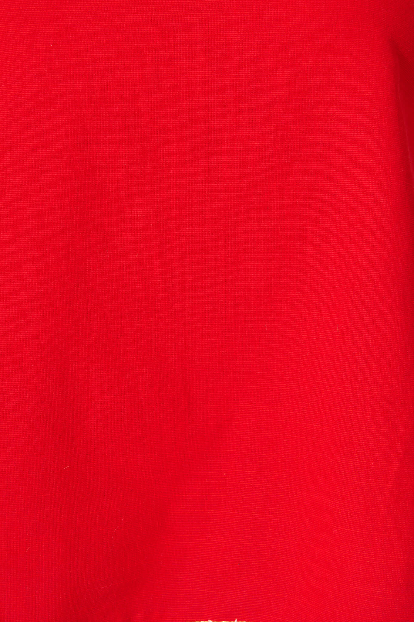 Rachella One Shoulder Top In Red Cotton Linen Blend