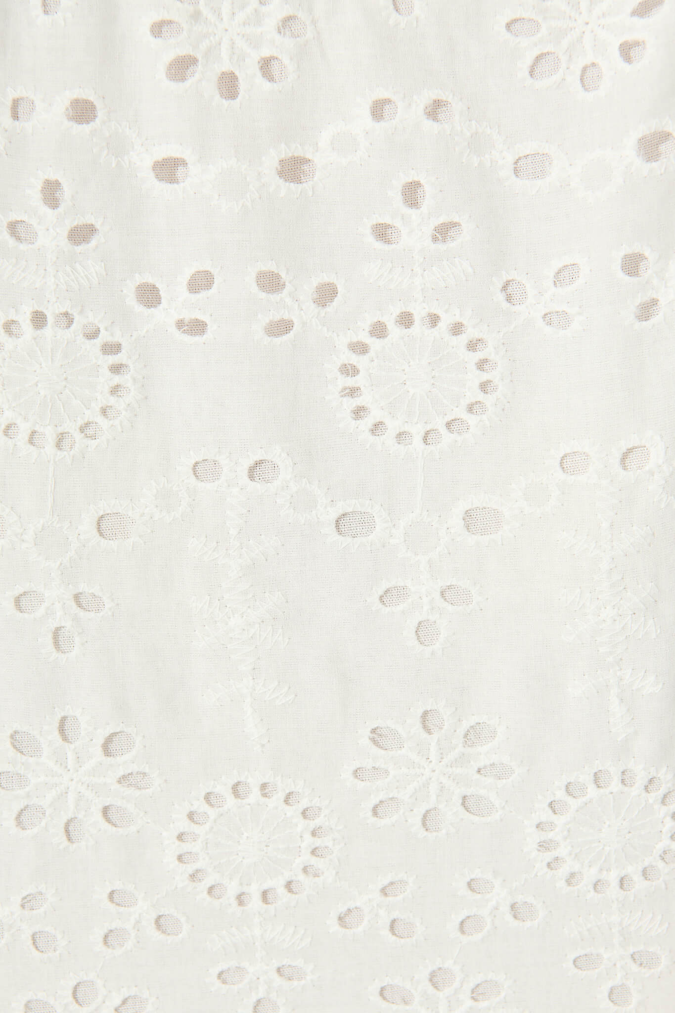 Stacy Top in White Broderie Cotton