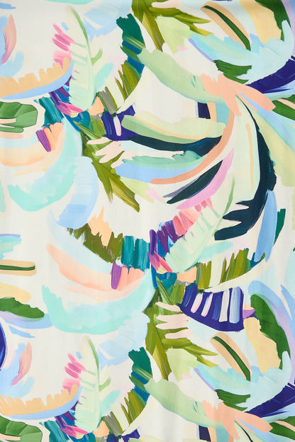 Dillon Maxi Sundress in Multi Green Print