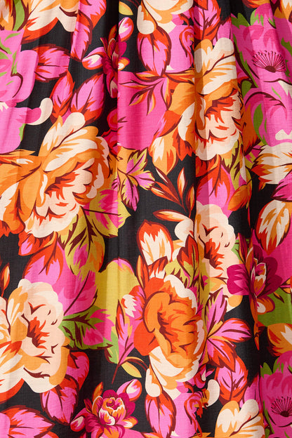 Daydreamer Midi Dress In Multi Floral