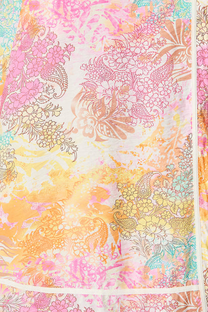 Alhambra Midi Dress in Pastel Watercolour