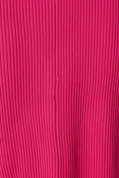 Evita Midi Knit Dress in Pink