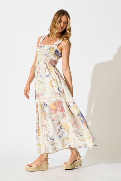 Evanston Maxi Dress in Vintage Floral Print