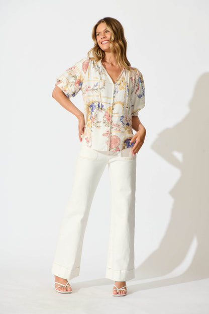 Jupiter Shirt in Vintage Floral Print