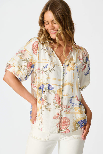 Jupiter Shirt in Vintage Floral Print