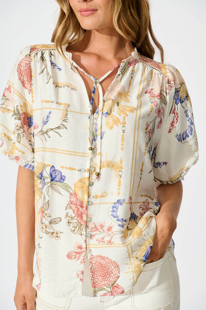 Jupiter Shirt in Vintage Floral Print
