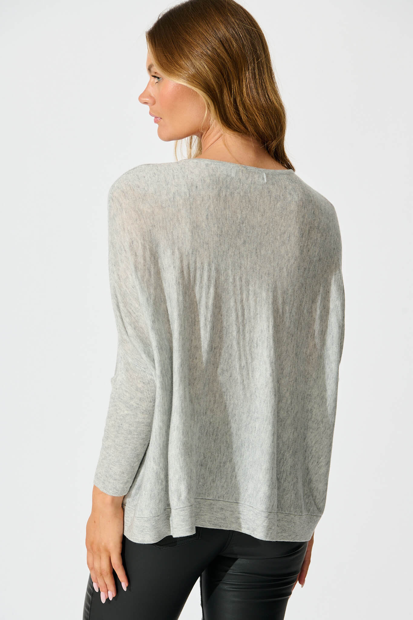 Damira Knit in Grey Wool Blend