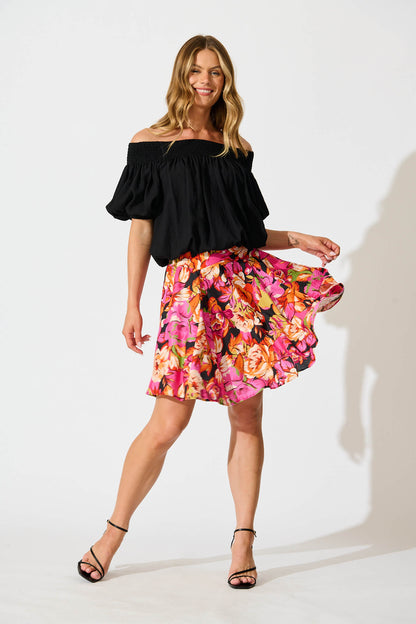 Brandy Skirt In Multi Floral