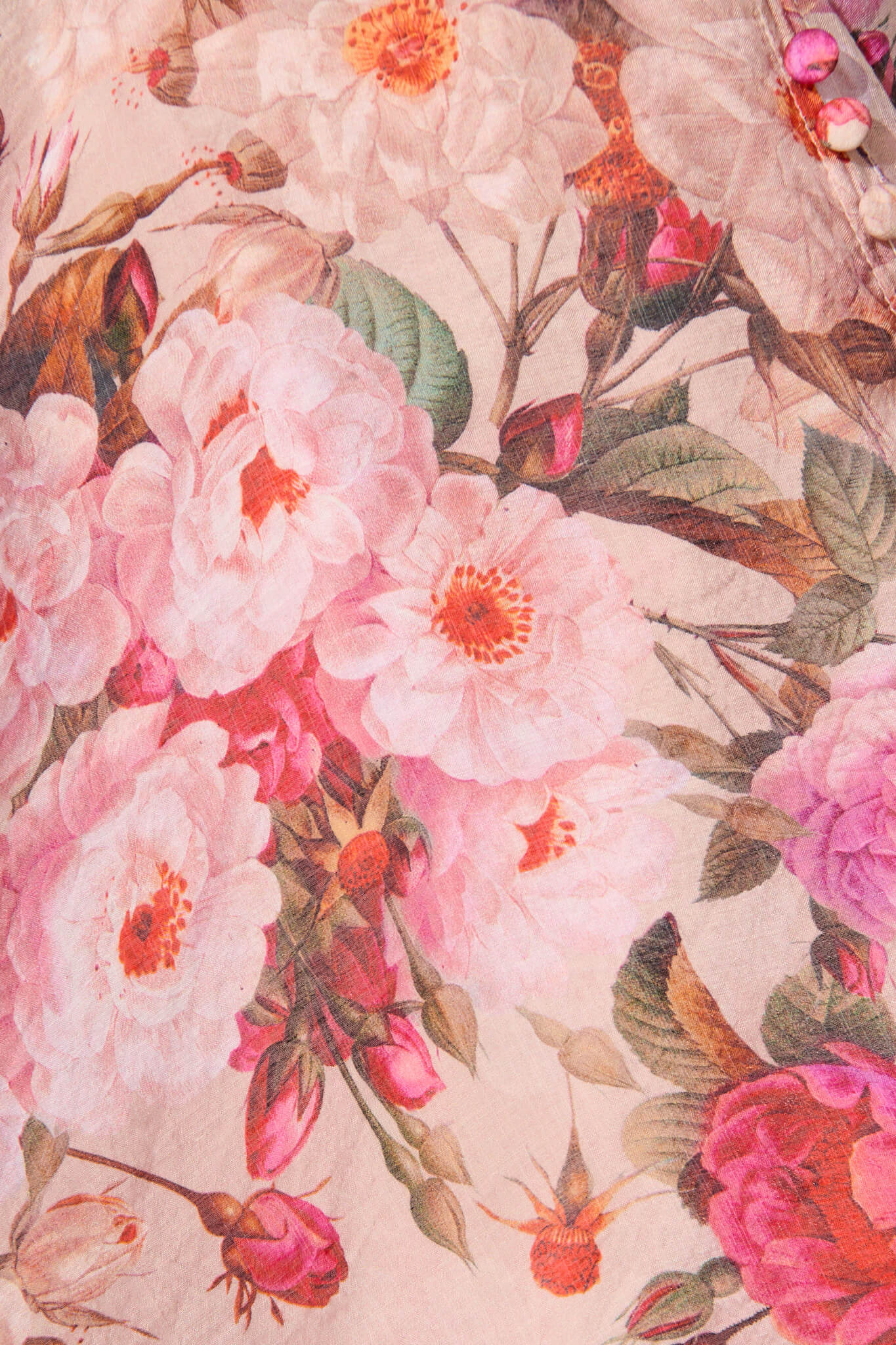 Clarissa Dress In Vintage Blush Floral Print